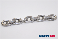 some links of a steel chain