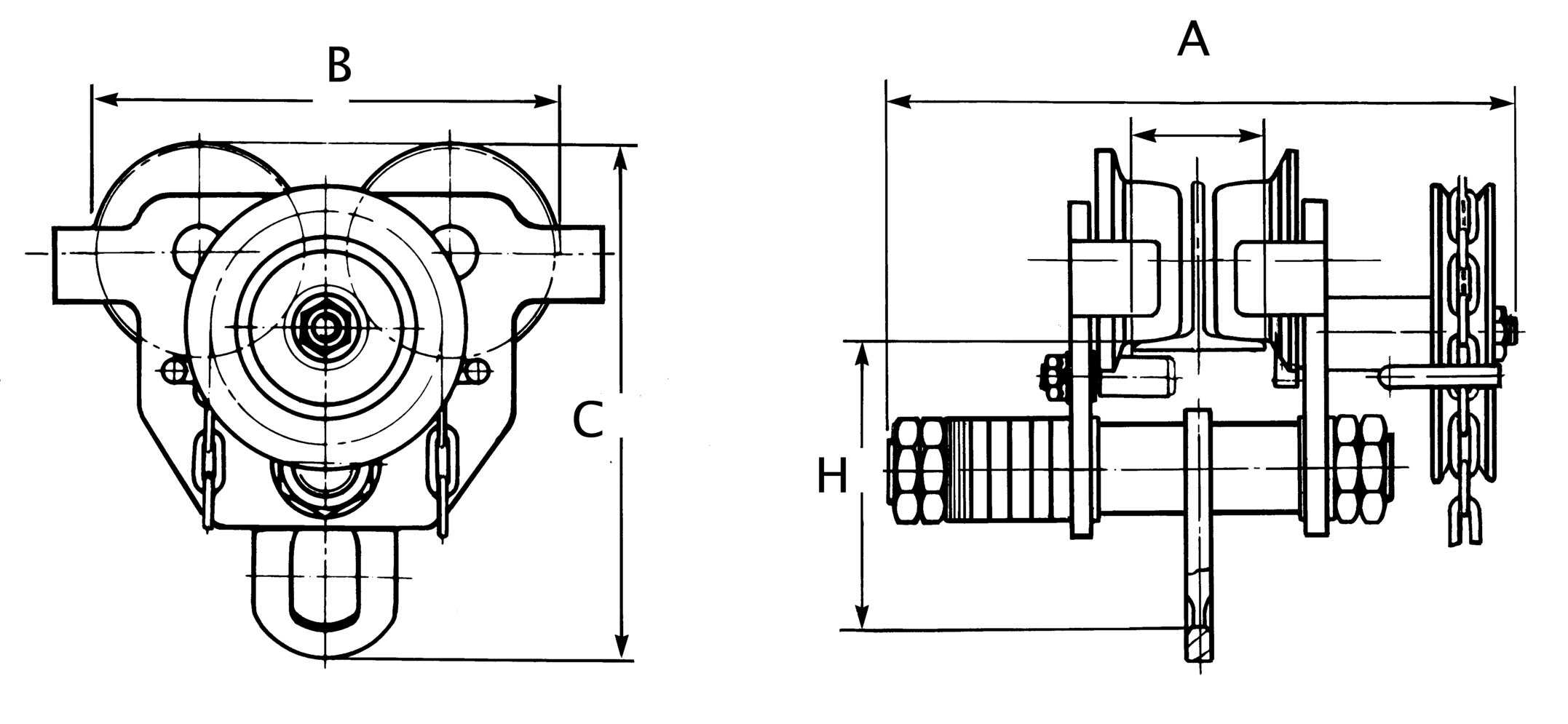 LD Geared Trolley