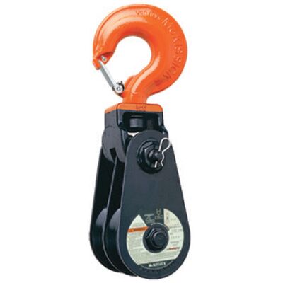 Snatch Block McKissick 408 Double Sheave with Hook - Light Champion