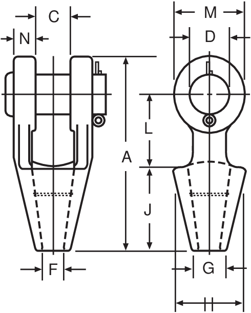 Open Spelter Socket for steel wire ropes | Certex UK