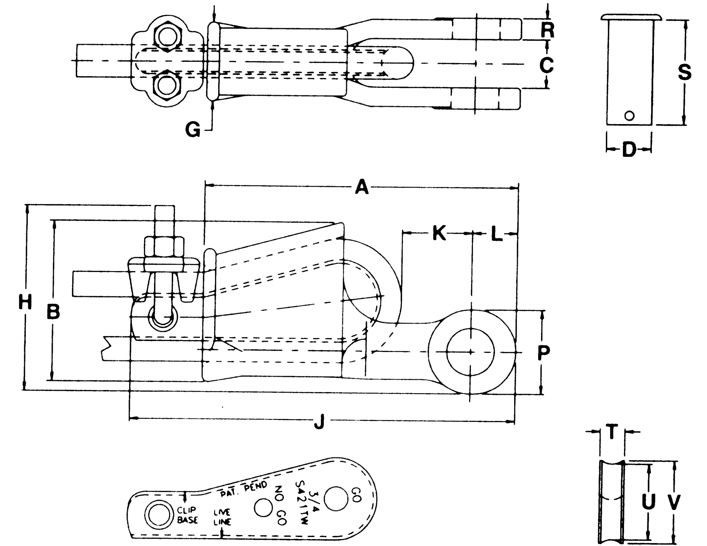 Crosby Terminator Wedge Sockets sketch