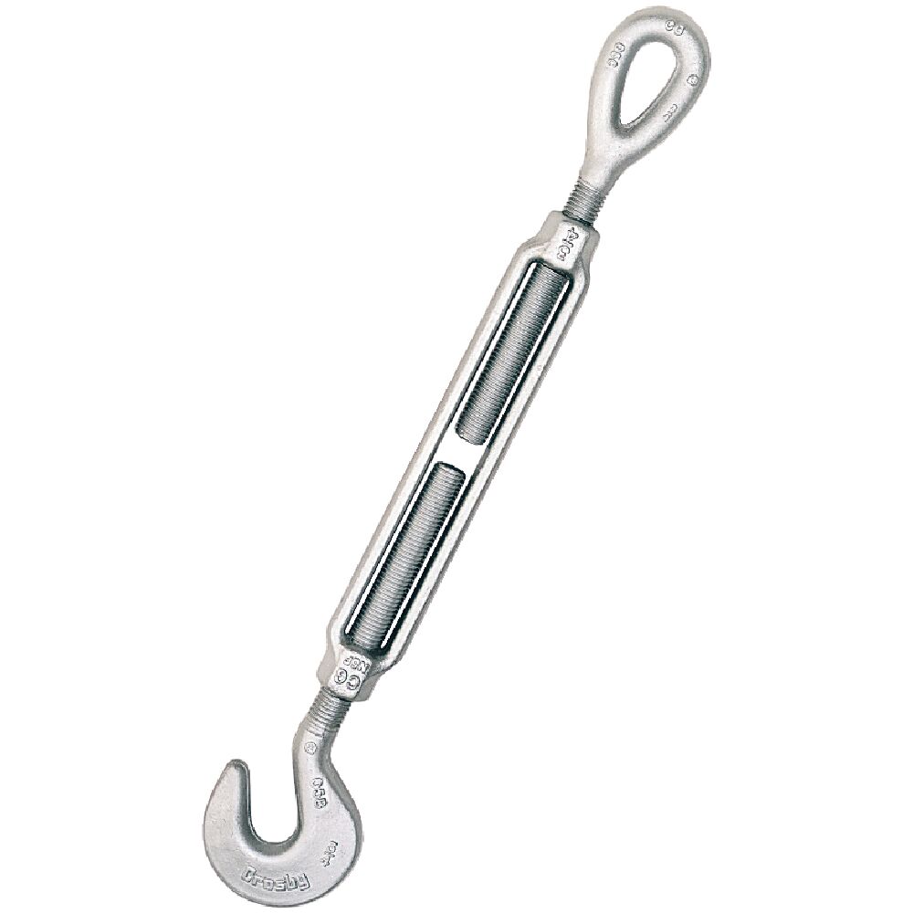 1 Turnbuckle 1//4 Inch x 4 Inches Eye and Eye Turnbuckle End Fittings US Cargo Control Galvanized Turnbuckle