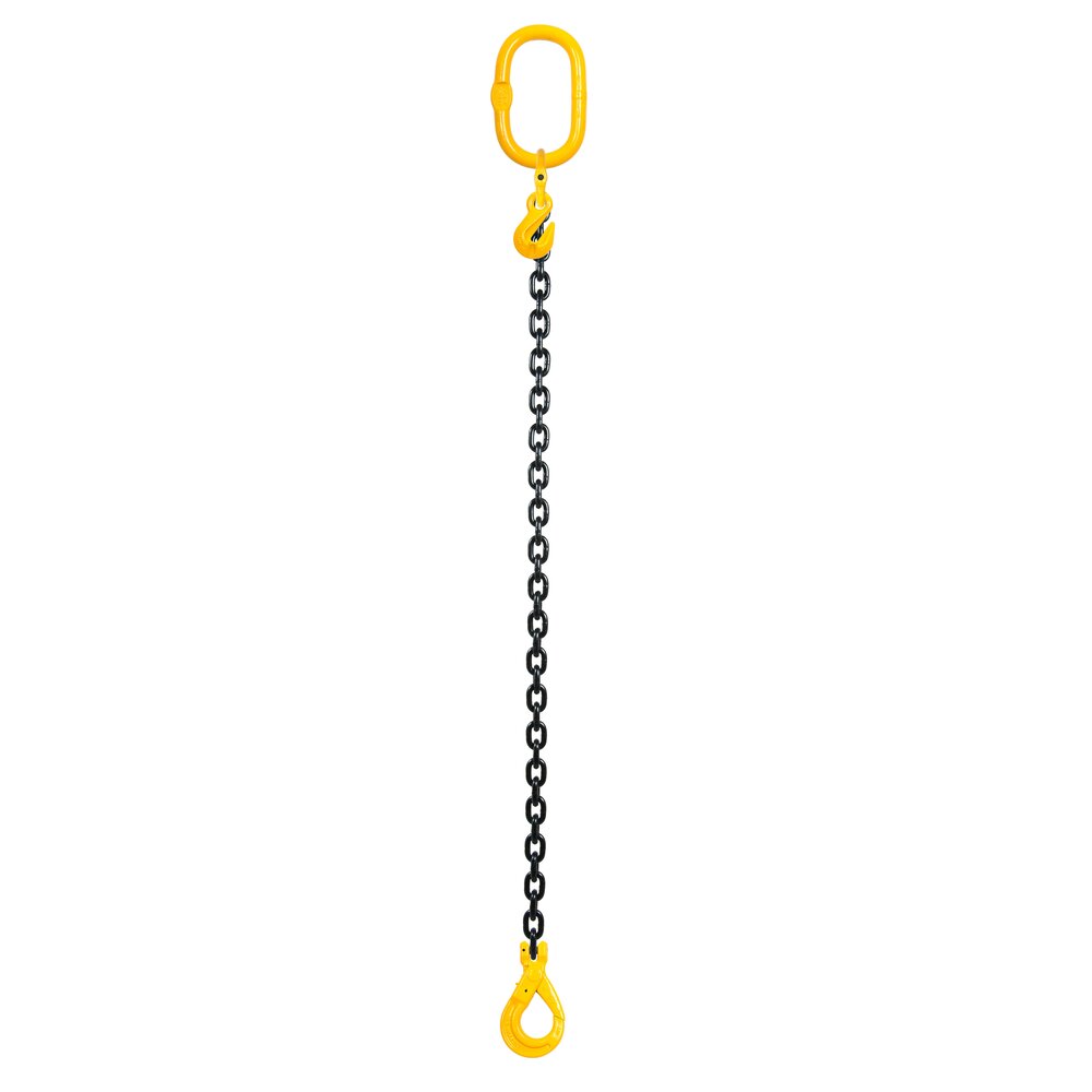 Chain sling 1-leg with safety hook, grade 8