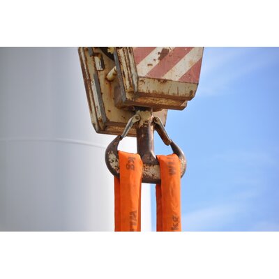 Round Sling Polyester - Heavy-Lift in use