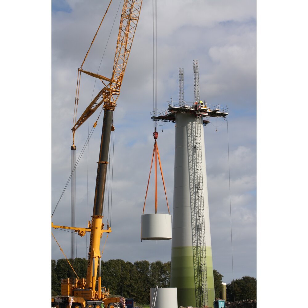 Round Sling Polyester - Heavy-Lift in use