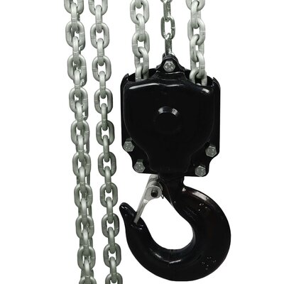 Close-up POWERTEX chain hoist hook Close-up POWERTEX chain hoist hook