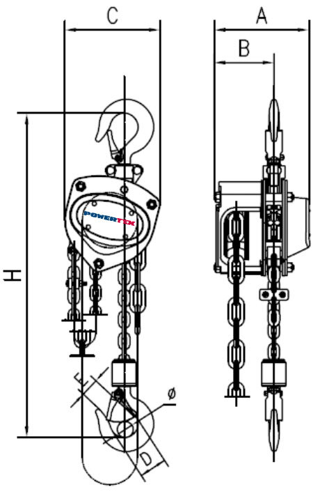 Chain Block 0.25 T Chain Block 0.25 T