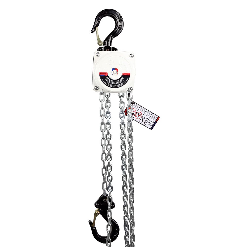 Aluminum chain block with overload protection Certex UK