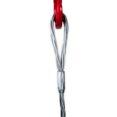 Powertex flat braided wire sling with hook Powertex flat braided wire sling with hook