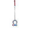 Powertex flat braided wire sling with shackle and hook Powertex flat braided wire sling with shackle and hook