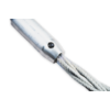 Ferrule fitting for flat braided wire sling end Ferrule fitting for flat braided wire sling end