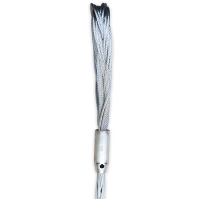 Flat braided wire sling for heavy lifting use with loops Flat braided wire sling for heavy lifting use with loops