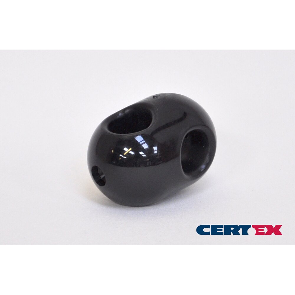 Plastic solid cross connector