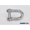 Countersunk pin stainless steel dee shackle