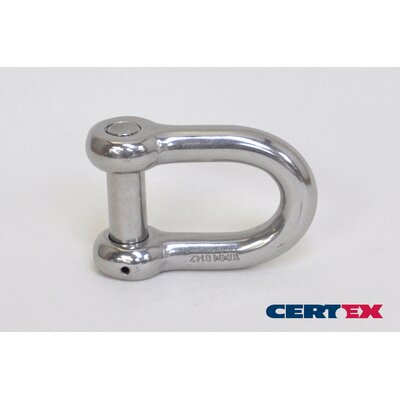 Countersunk pin stainless steel dee shackle