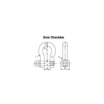 BS Shackle - Large Bow | Certex UK