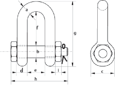 Dee Shackles with Safety Bolt G-4153 drawing Dee Shackles with Safety Bolt G-4153 drawing
