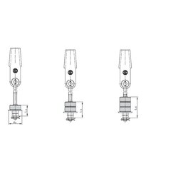 Din Wedge Sockets with Rubber Bumpers