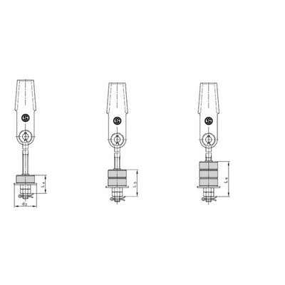 Din Wedge Sockets with Rubber Bumpers