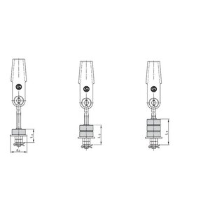 Din Wedge Sockets with Rubber Bumpers