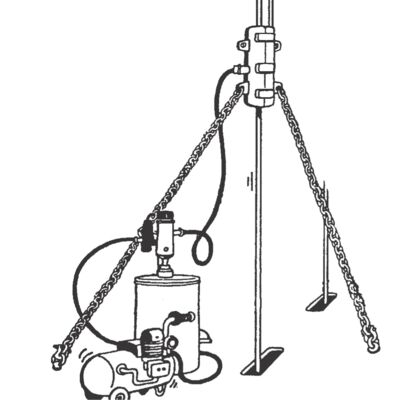 A high pressure equipment which lubricate all ropes both outside and inside. 