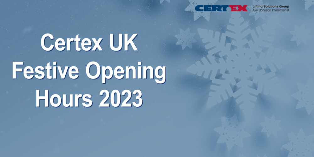 Certex UK festive opening hours 2023