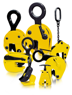 Camlock Lifting Clamps A range of yellow lifting clamps