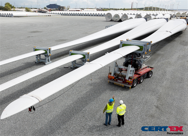 Wind Turbine Blades being inspected  | © Image courtesy of Siemens