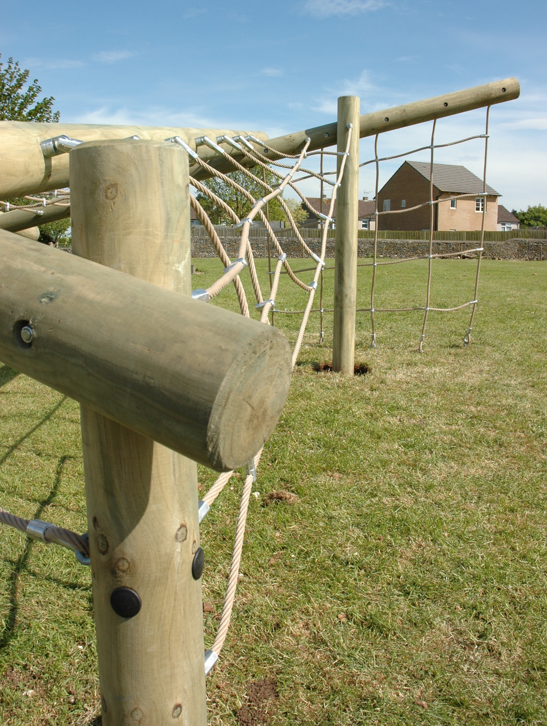 Playground Traverse Rope Crossing Certex UK Balance and Traverse rope playground structure for parks