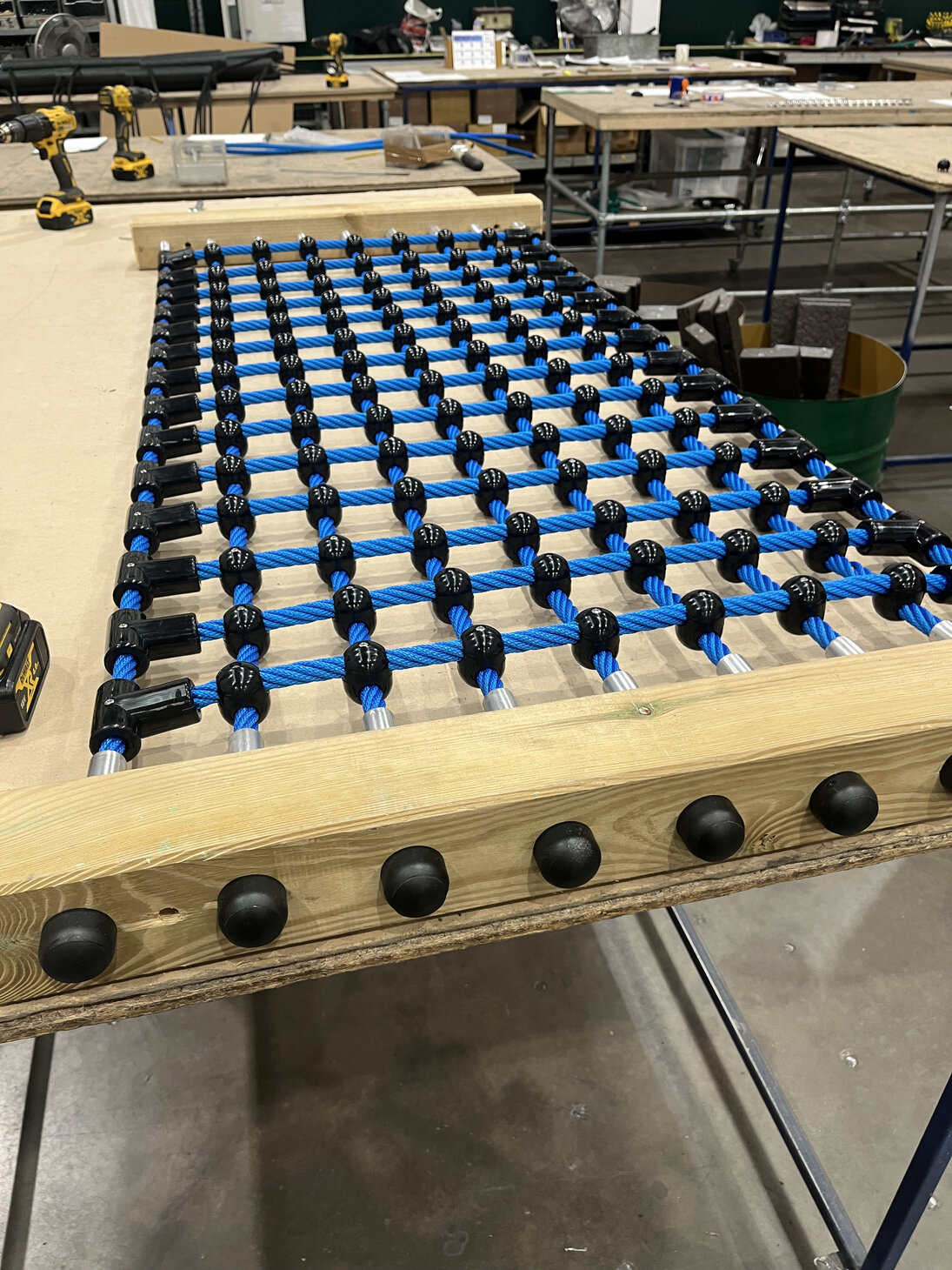 Custom manufactured bespoke rope structure designed for specialist installation