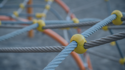 Playground rope repair and replacement service for worn nets and ropes