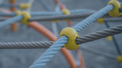 Playground rope repair and replacement service for worn nets and ropes