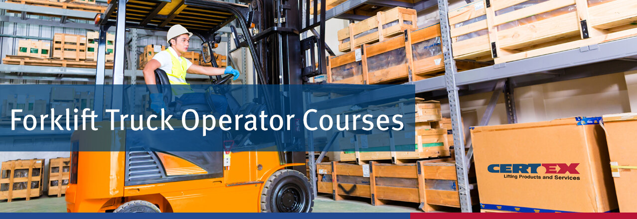 Fork-Lift-Truck-Training-For-Operators An Image of a Fork Lift Truck in Operation in a warehouse